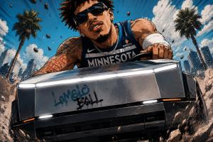 马路杀手来了美媒在明尼苏达拉横幅：开车时小心三球！
